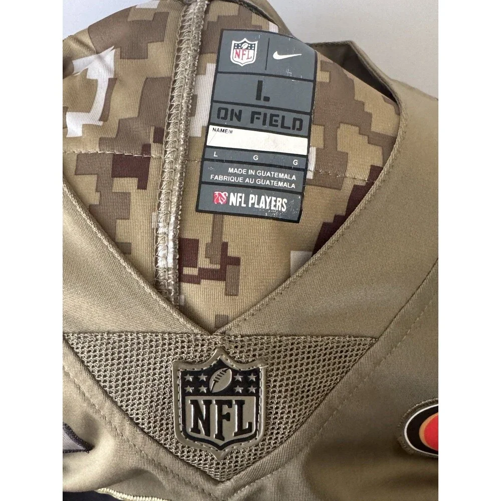 Nike 49ers George Kittle #85 Salute to Service On Field Jersey Size L Olive